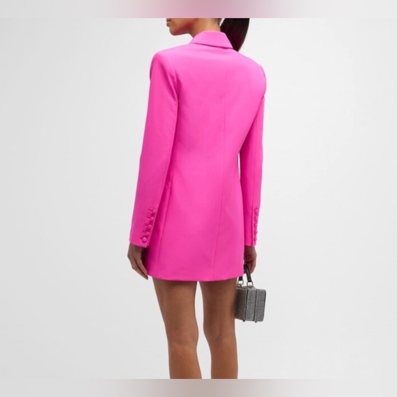 NWT L’AGENCE Marlee Blazer Dress, Hot Pink Rhodamine color, Size Small - Picture 2 of 8